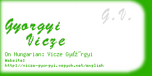 gyorgyi vicze business card